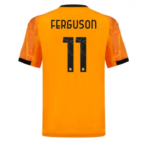 AS Roma Evan Ferguson #11 Bortatröja 2025-26 Kortärmad AS Roma Evan Ferguson #11 Bortatröja 2025-26 Kortärmad